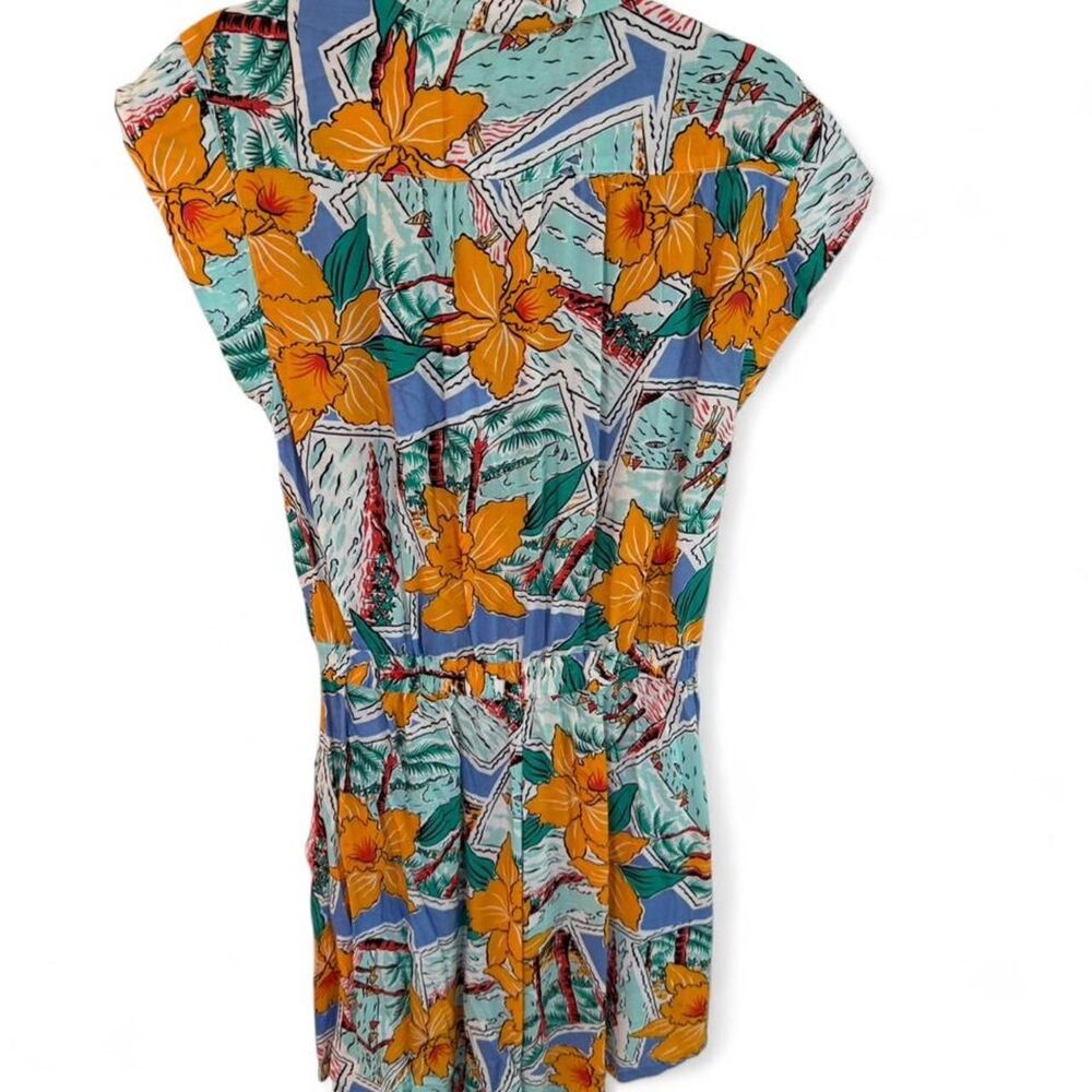 Vintage Diane von Furstenberg multicoloured print floral jumper Size 10 - Picture 3 of 5